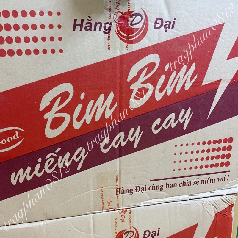 Snack sườn dê nướng Hằng Đại, bim bim miếng cay cay