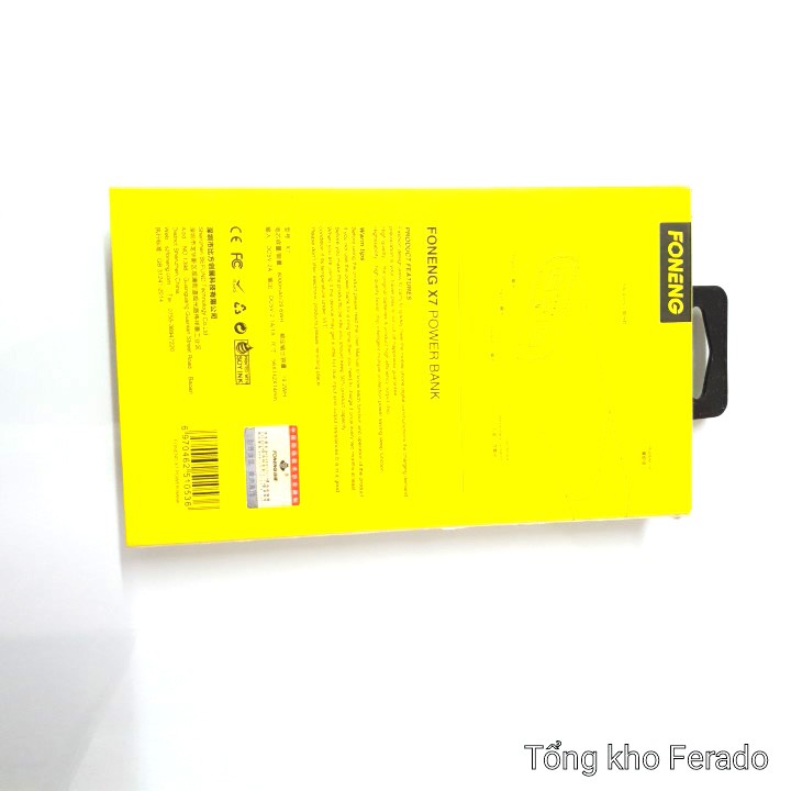 Sạc dự phòng foneng x7 8000mah ⚡ tích hợp màn hình Led 2 cổng USB ⚡ 𝟑𝐀 𝐜𝐨̂𝐧𝐠 𝐧𝐠𝐡𝐞̣̂ 𝐐𝐮𝐚𝐥𝐜𝐨𝐦𝐦 𝐐𝐮𝐢𝐜𝐤 𝐂𝐡𝐚𝐫𝐠𝐞 𝟑.𝟎