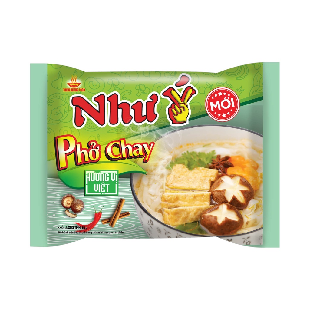 Thùng 30 gói Phở Chay Như Ý 65g/gói