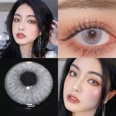 Kính Áp Tròng Contact Lens màu xám Lovely Plus