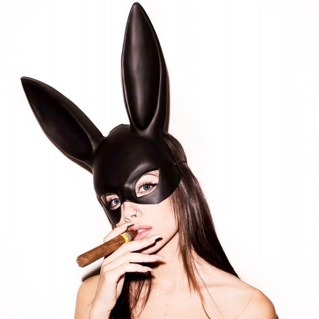 MẶT NẠ THỎ COSPLAY ĐEN MỜ BÍ ẨN (BLACK BUNNY)