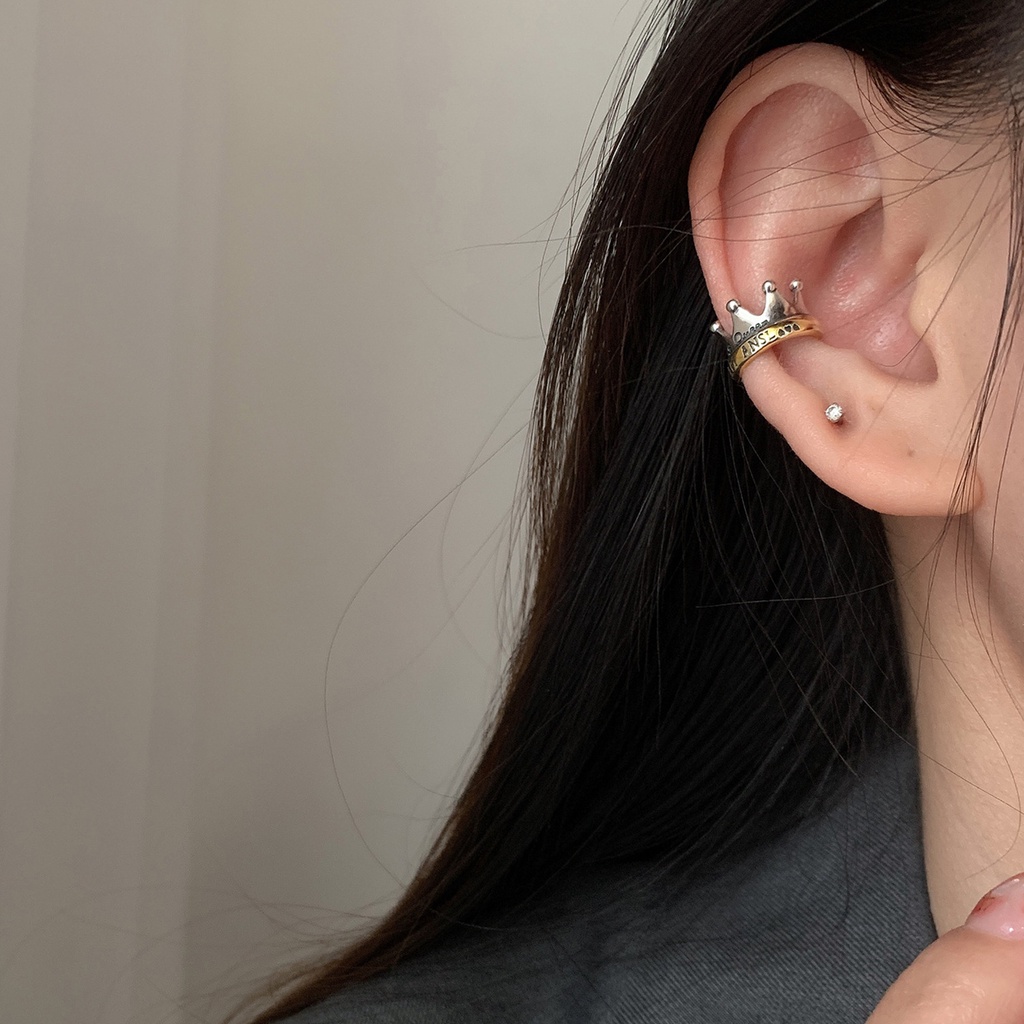 Bông Tai Mạ BạC 925 HìNh Vương MiệN ThờI Trang