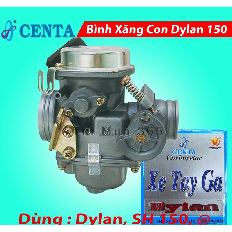 Bình Xăng Con Xe DyLan, Sh Ý, A Còng ( Tặng Kèm Co Xăng )Hiệu Centa