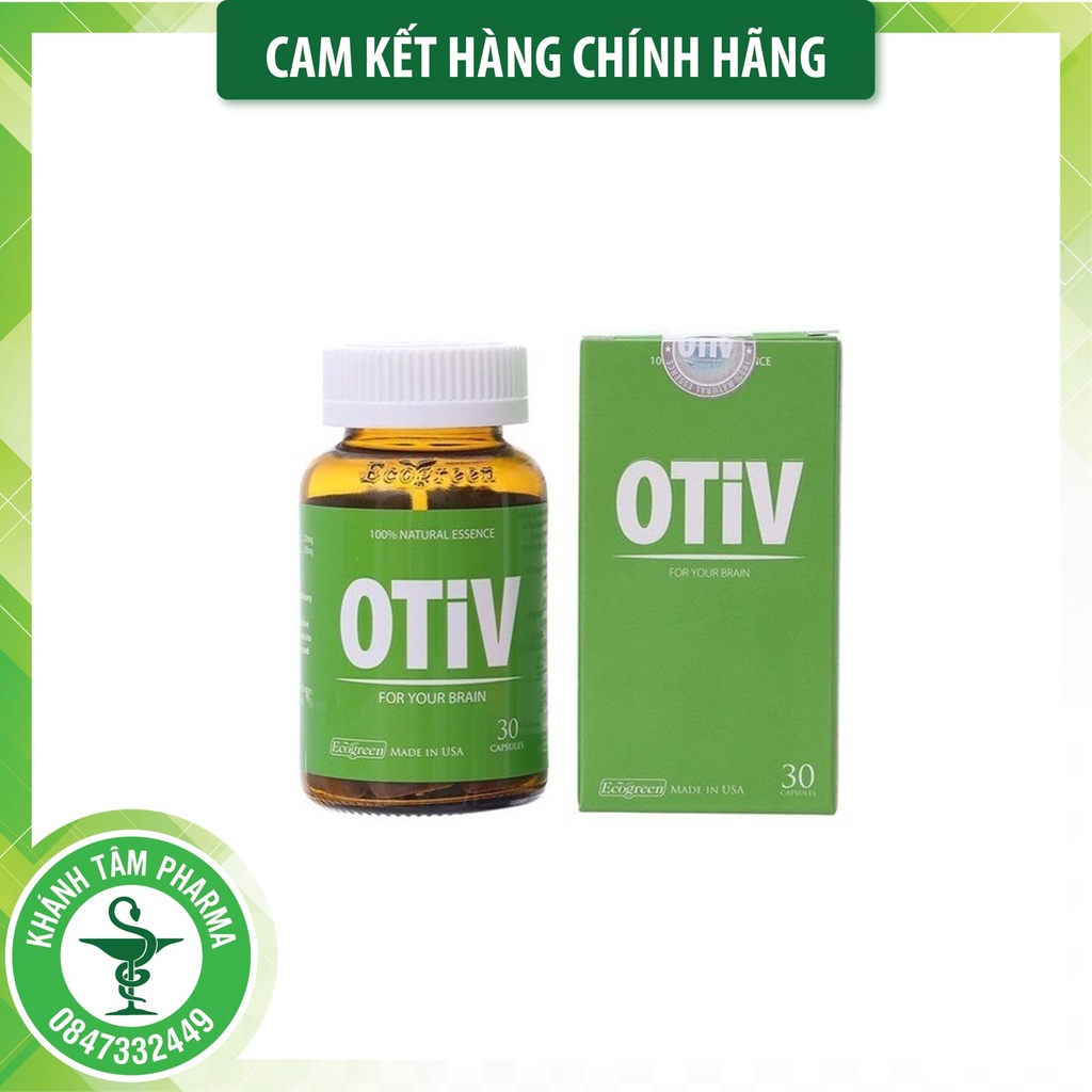 OTIV 15 viên - Viên uống bổ não, hỗ trợ suy giảm trí nhớ _Khánh Tâm