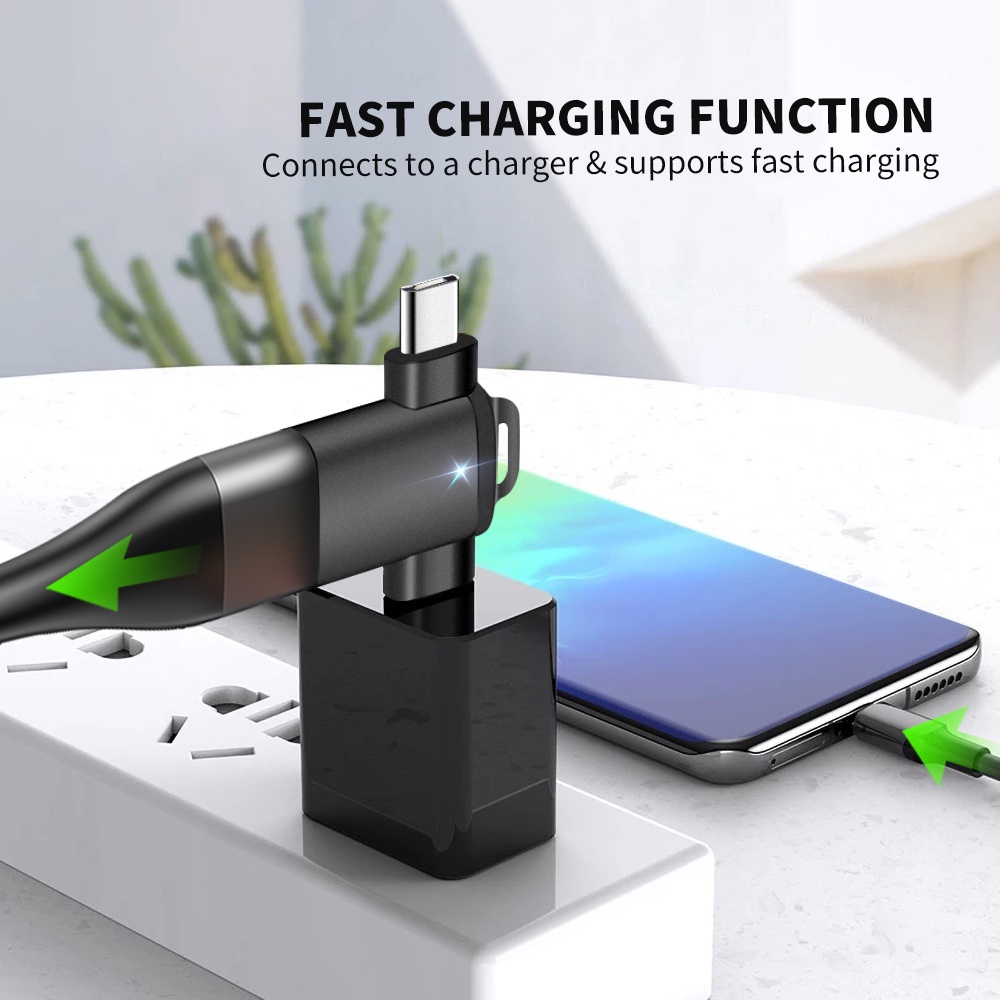 Đầu chuyển đổi ELOUGH USB 3.0 sang Type-C OTG 2 trong 1 thích hợp cho laptop táo