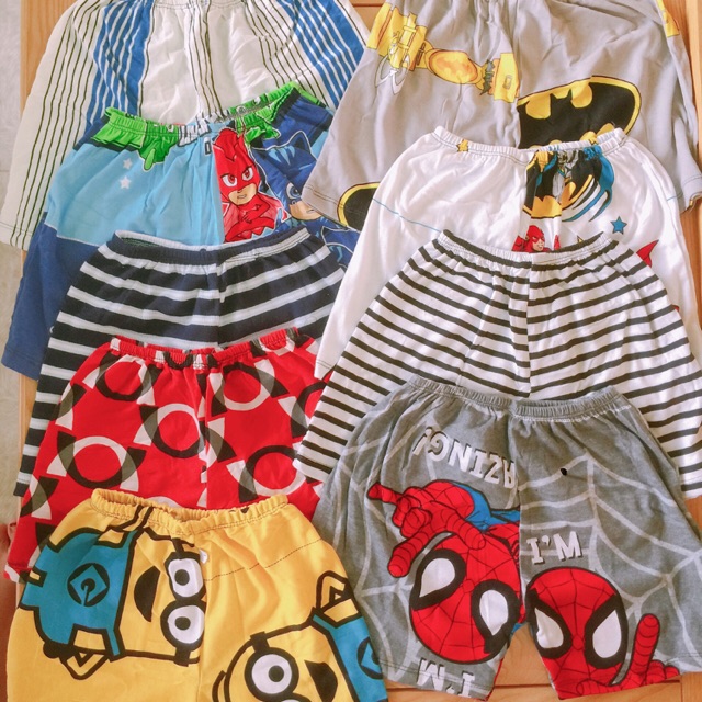 Combo 20 quần đùi cho bé