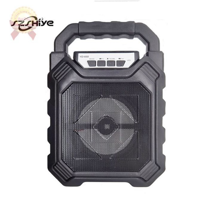 [Hàng xịn] Loa Bluetooth hát karaoke U668 xách tay kèm mic nhỏ gọn di dộng không dây mini có quai cầm đèn led