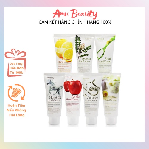 Kem dưỡng da tay 3W Clinic Hand Cream 100ml