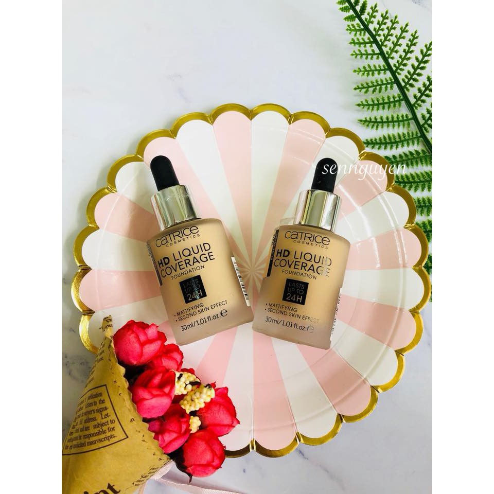 Catrice HD Liquid Coverage Foundation (30ml, hàng xách Đức bill đầy đủ)