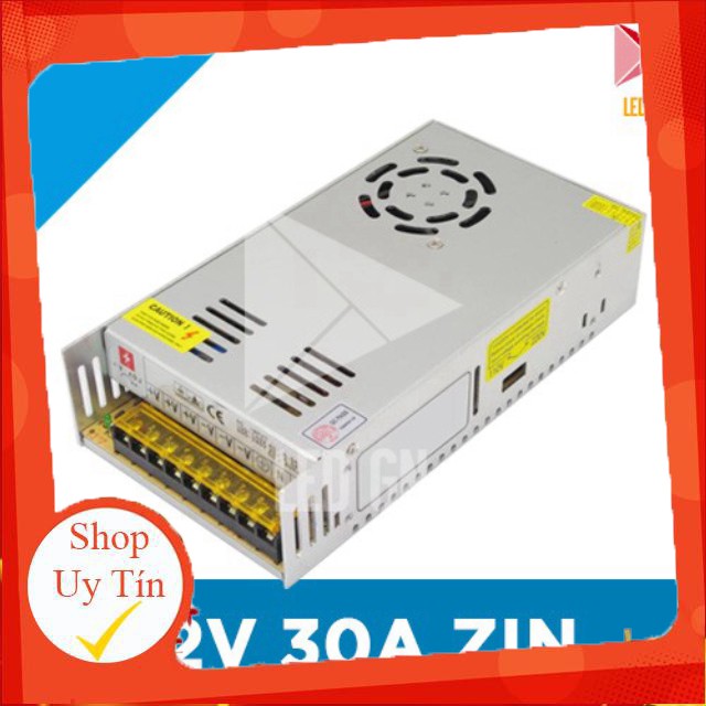 FLASH SALE Nguồn 12V 30A ZIN - Chuyển Đổi Điện Áp 220V về 12V 30A - Chuẩn 90% Công Suất HOT