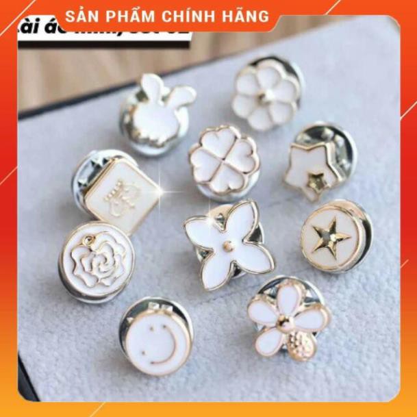 [ HÀNG SIÊU TỐT]  Set 10 cài áo mini hot 2019