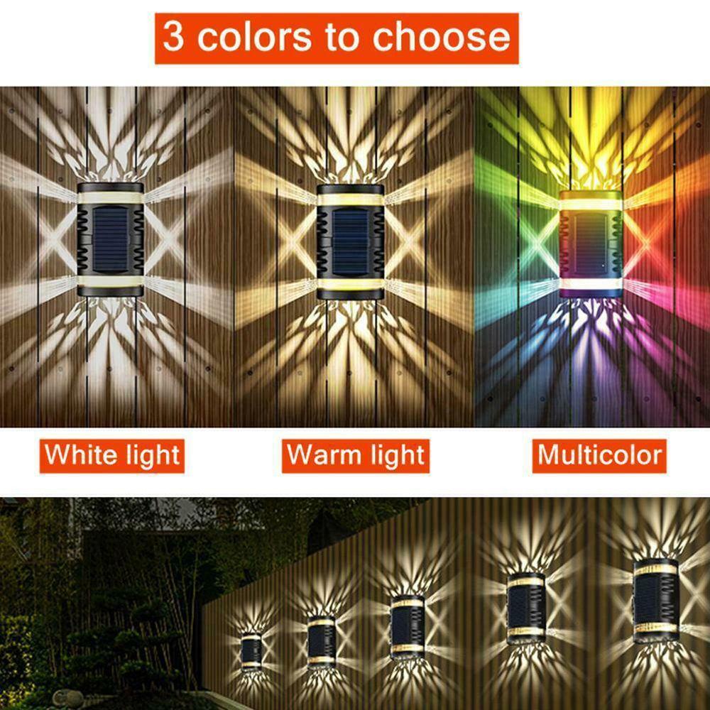 GOGOUP Đèn Năng Lượng Mặt Trời Cảm Biến Tự Động Dùng Trang Trí Ngoài Trời