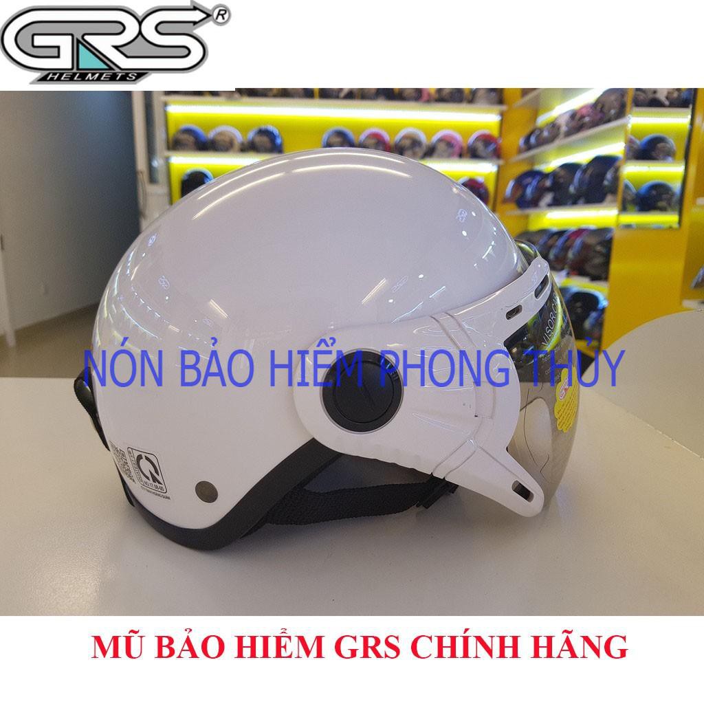 [ SHOPEE ] MŨ BẢO HIỂM 1/2 ĐẦU GRS CHÍNH HÃNG - A33 KÍNH