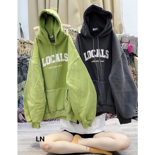 Áo hoodie mũ 2 lớp LOCALS DA6