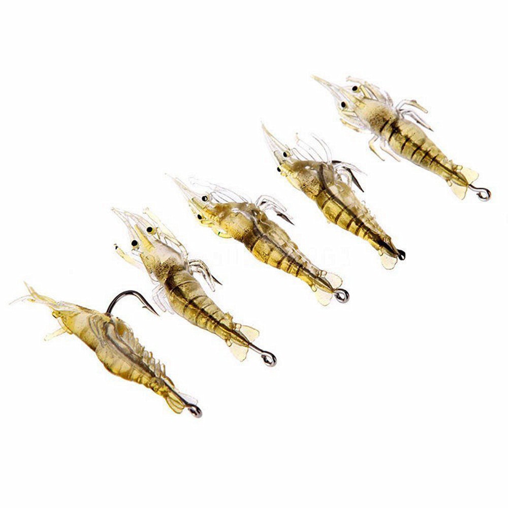Set 5 mồi câu cá giả hình con tôm