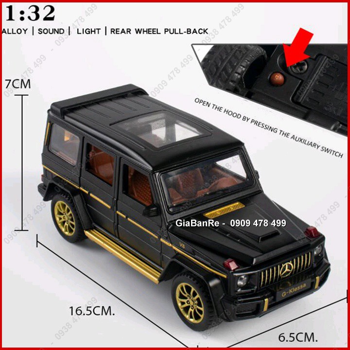 Xe Mô Hình Kim Loại Mercedes G63 Amg Tỉ Lệ 1:32 - Mở 4 Cửa - 9812