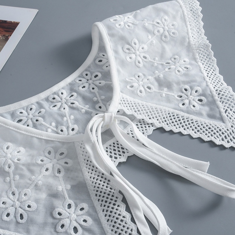 Cổ Áo Rời Thêu Họa Tiết Xinh Xắn Dành Cho Nữ