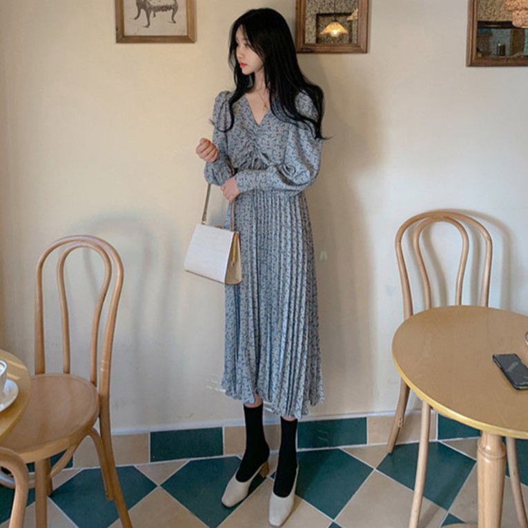 Đâm dáng xòe hoa nhí tay dài Emilyshop ulzzang