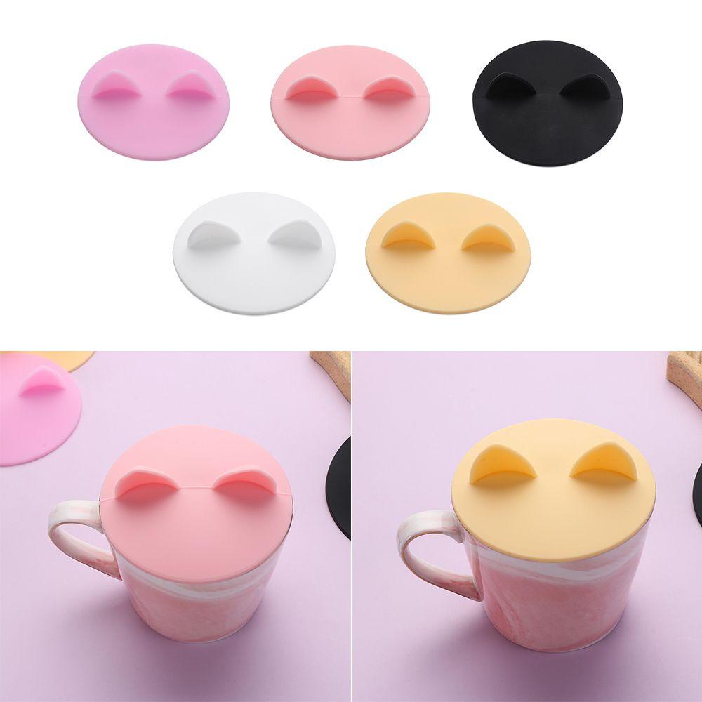 PISTA Silicone Cup Cover Cute Cap Tea Coffee Lids Dustproof