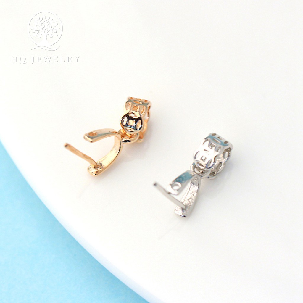 Charm bạc khoen tay hình đồng tiền - NQ Jewelry