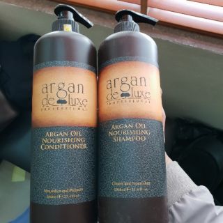 [Freeship]dầu cặp gội xả argan deluxe 1000ml ( giá cả cặp 2 chai )