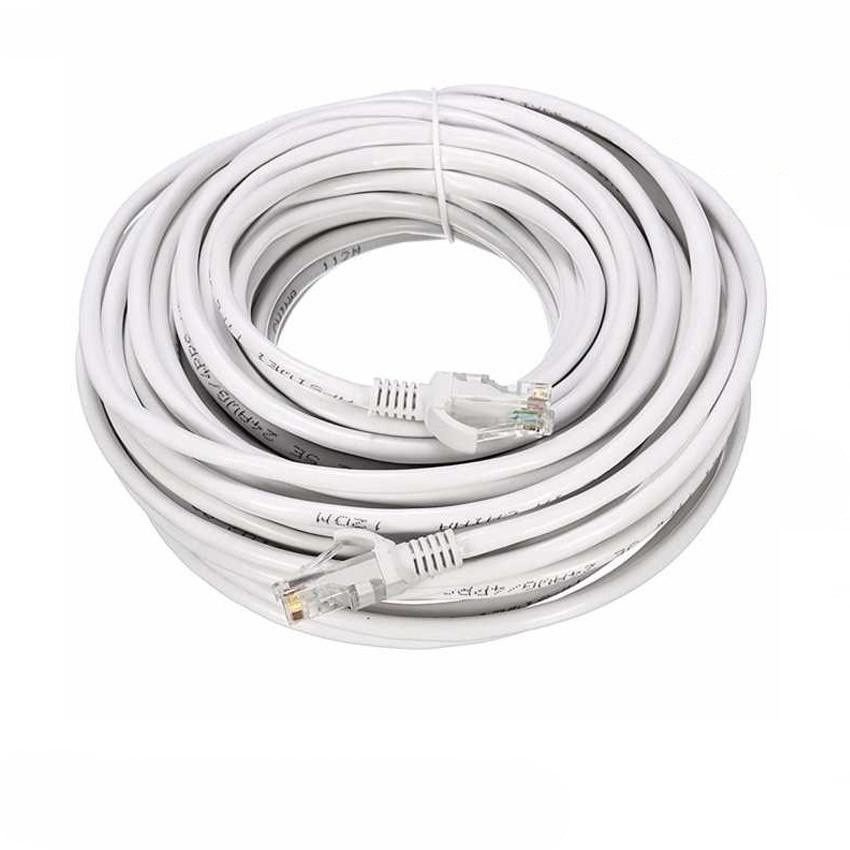 Dây mạng Cat6 màu trắng bấm sẵn giá/mét