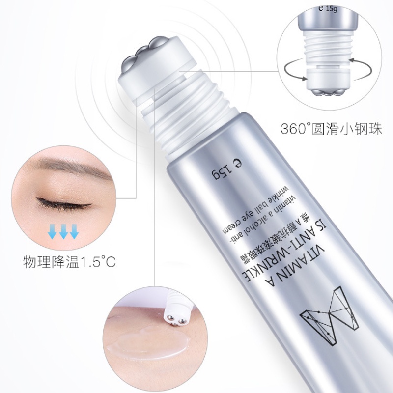 Kem dưỡng da mắt MOXIE GIRLZ chiết xuất Vitamin A cồn Massage làm săn chắc da