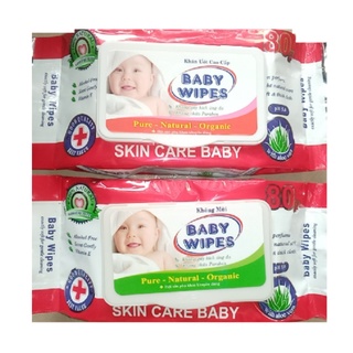 Khăn Giấy Ướt Baby Wipes Bịch 80 tờ