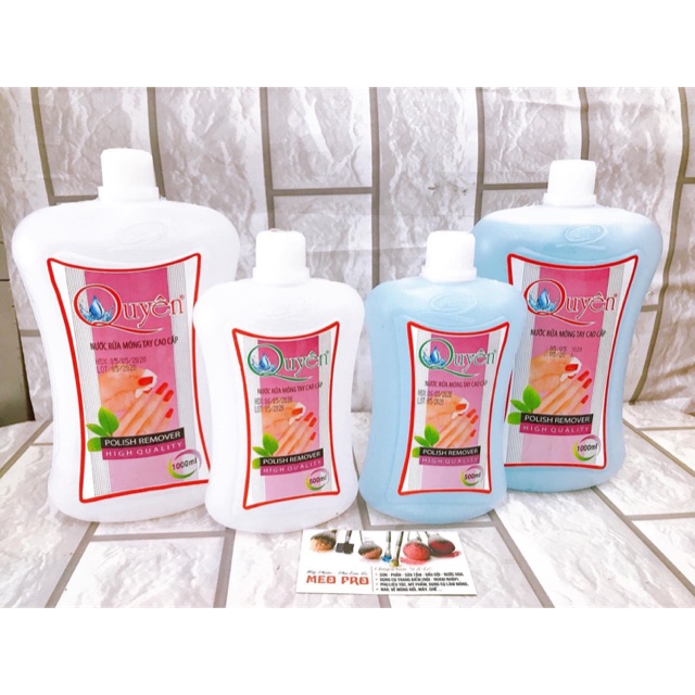 Nước rửa móng tay 500ml, 1000ml
