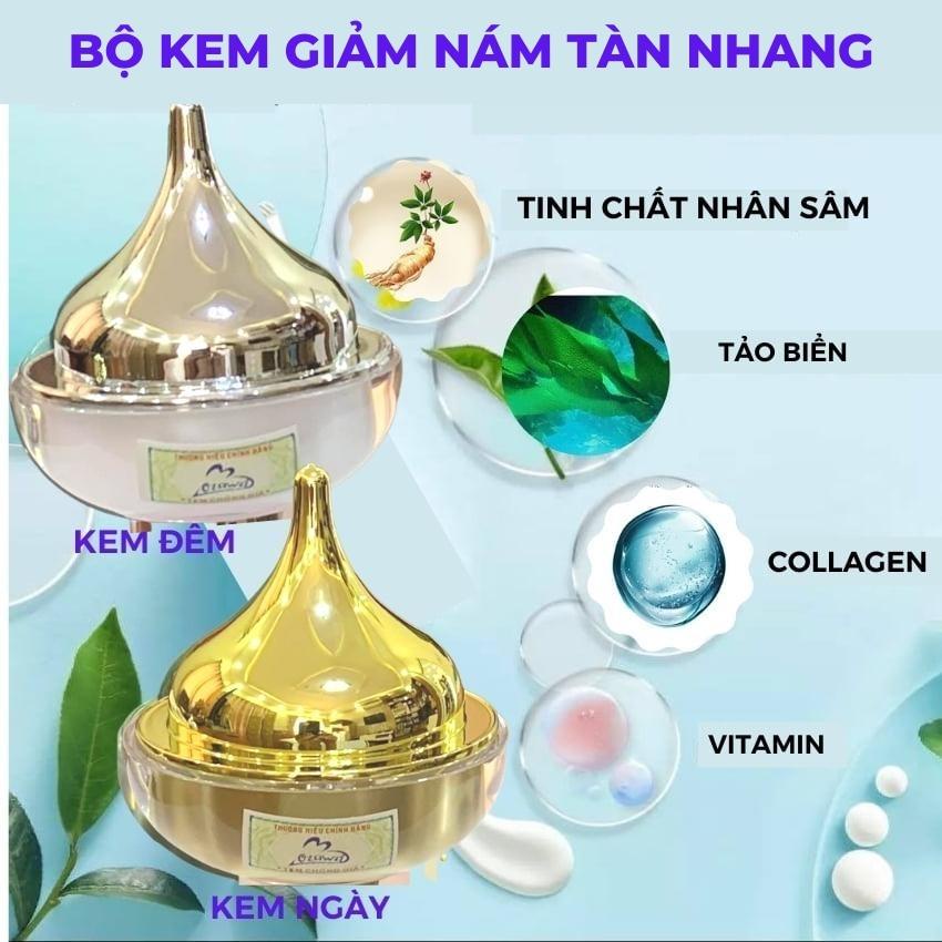 Bộ kem dưỡng trắng da mặt Ozawa Japan 10in1,cấp ẩm,mờ nám,tàn nhang,vết thâm giảm mụn face cream mỹ phẩm quốc tế abc