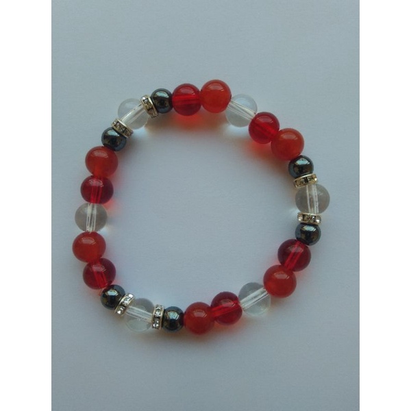 Vòng tay đá mix hạt huyết áp