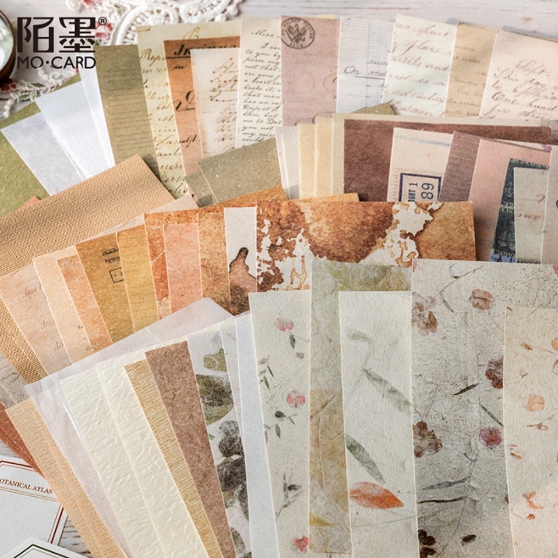 Gói giấy nền nhiều chất liệu phong cách cổ điển Tả Bí Lù Store