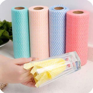 [Cuộn 50 tờ]Giấy lau đa năng, giấy lau vải không dệt, giấy lau bát đĩa, giấy lau tiện dụng - Nami