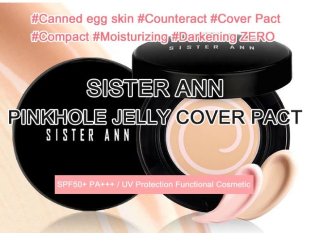 Kem nền SISTER ANN Pinkhole Jelly Cover Pact SPF50 + PA +++ 11g | BigBuy360 - bigbuy360.vn