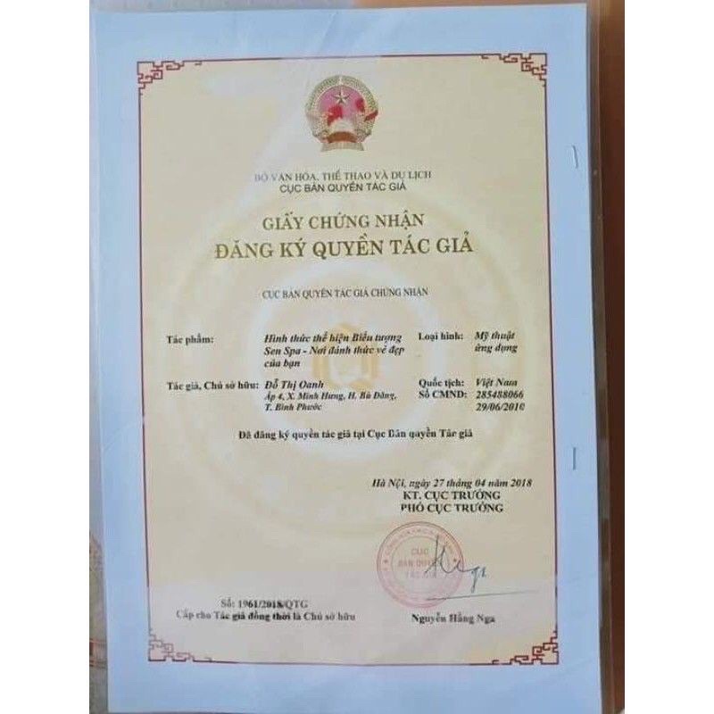 Kem Dưỡng Trắng Da Sen Spa hộp Lớn