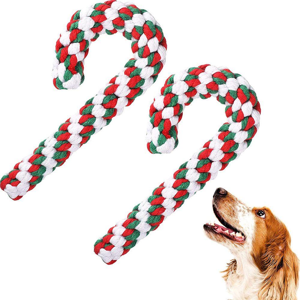 Nickolas Gậy Đồ Chơi Mềm Mại Màu Kẹo Giáng Sinh Dành Cho Cún Cưng