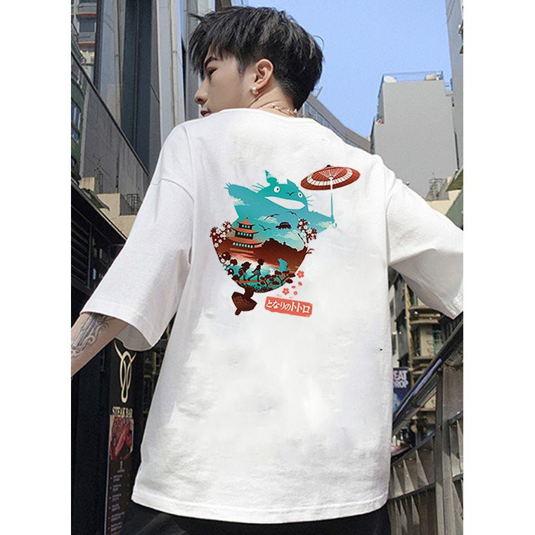 Áo thun unisex form rộng Nhật Bản đẹp độc lạ phong cách cá tính vải dày mịn 2019T2367