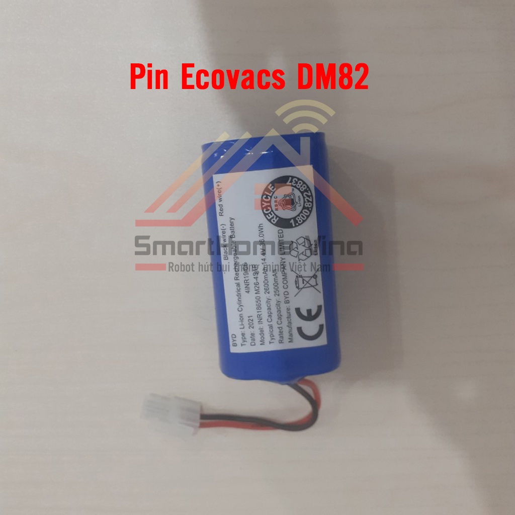 Pin robot hút bụi Ecovacs Deebot DM82