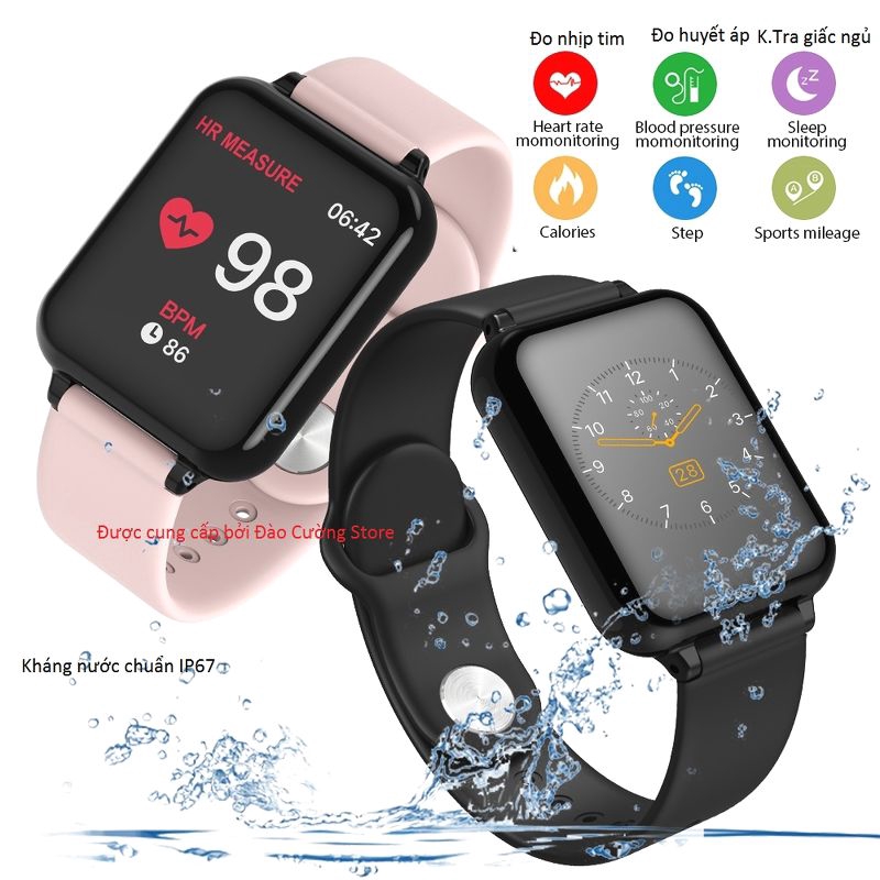 ĐỒNG HỒ B57-I SMARTWATCH APP THÔNG MINH KẾT NỐI ĐIỆN THOẠI CẢM ỨNG LLE ĐO NHỊP TIM BƯỚC THỂ THAO