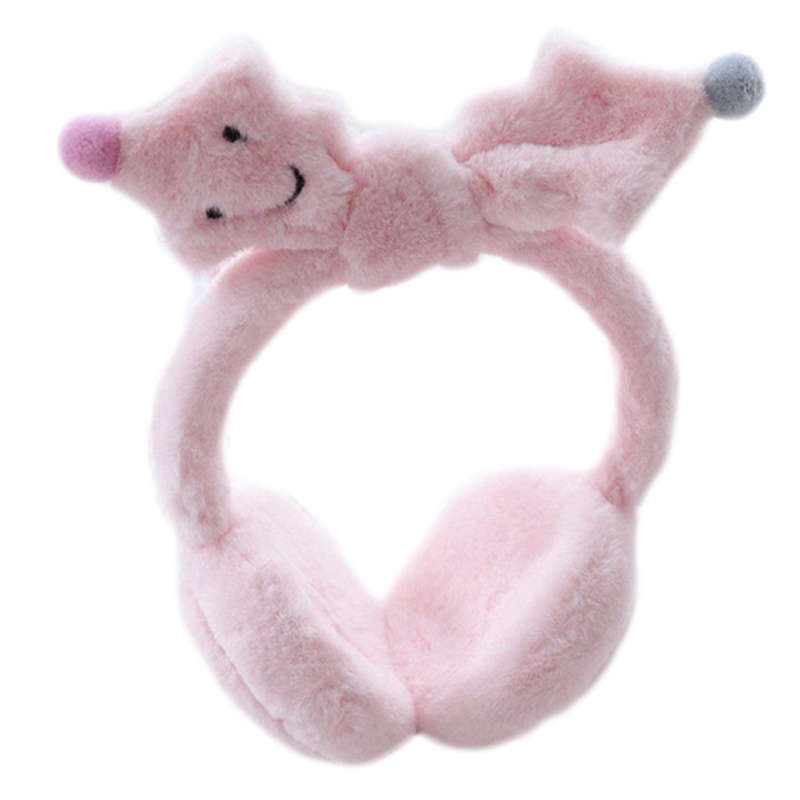 Bông Chụp Tai Giữ Ấm Mềm Mại Nhiều Màu Sắc Hình Tai Thỏ Xinh Xắn