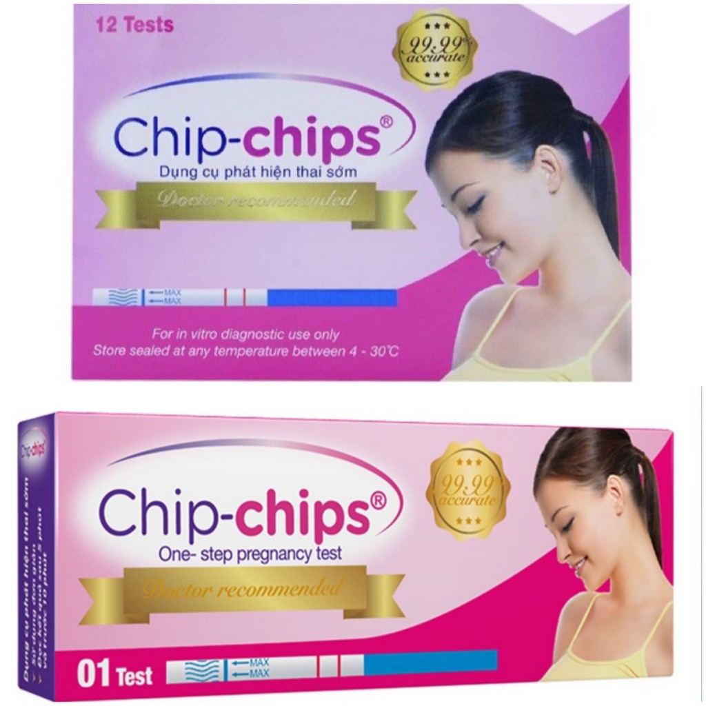 Que thử thai Chip-Chips - Test thử thai phát hiện nhanh, chính xác Chính