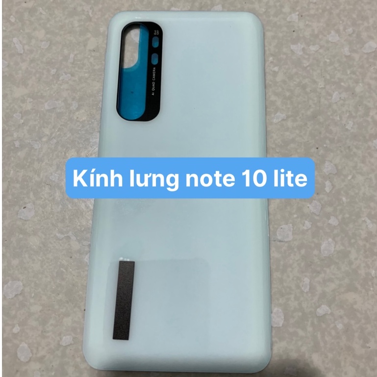 Kính lưng xiaomi Mi note 10 lite Đủ màu