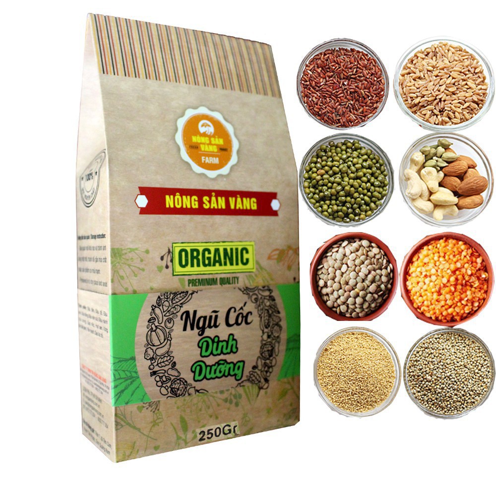 Bột Ngũ Cốc Giảm Cân Tăng Vòng 1 250gr (HandMade) - Nông Sản Vàng