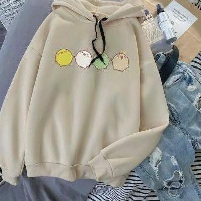 Áo Hoodie In Hình Vịt Con Dễ Thương Cho Nữ