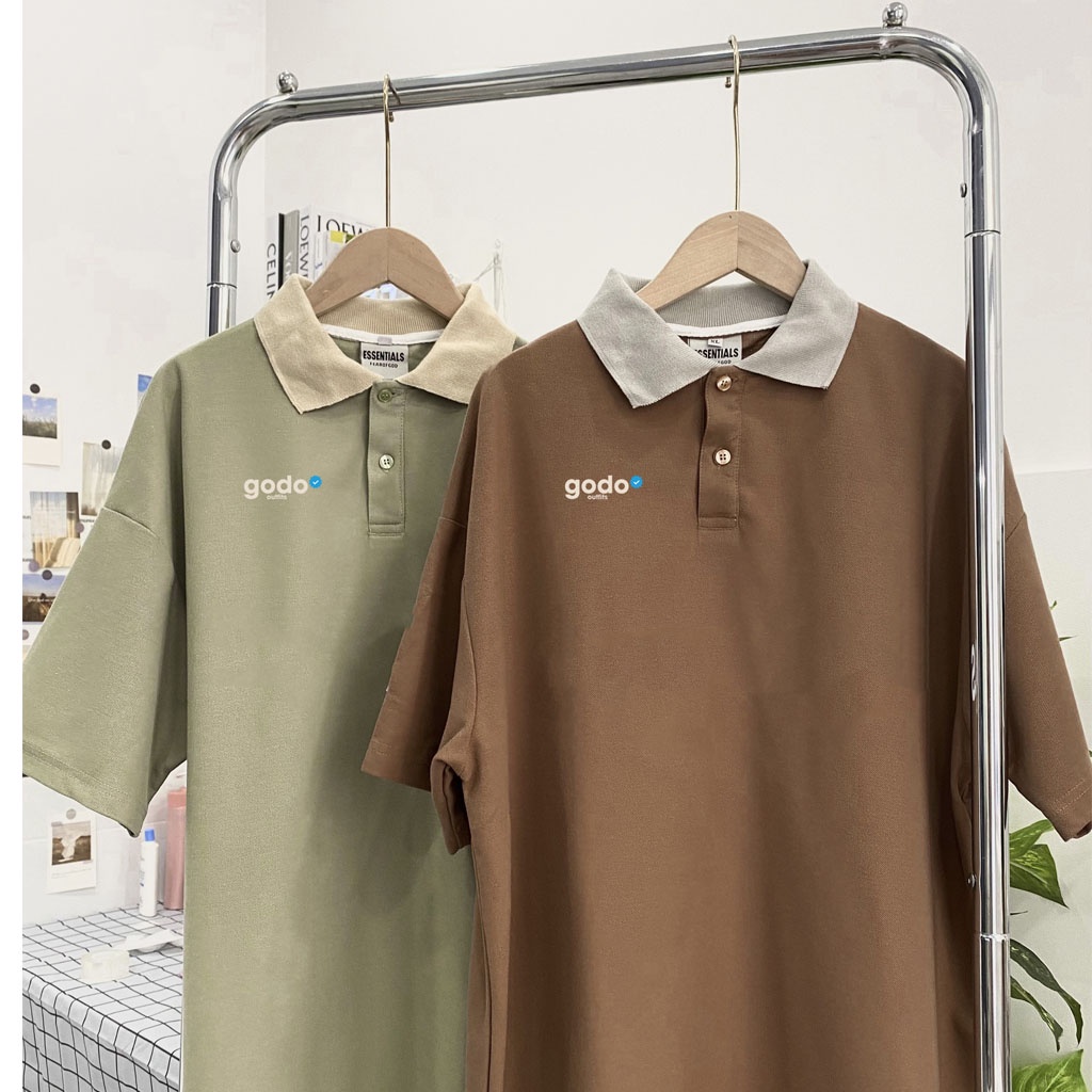 áo polo Unisex GÔDO Cotton Premium Logo