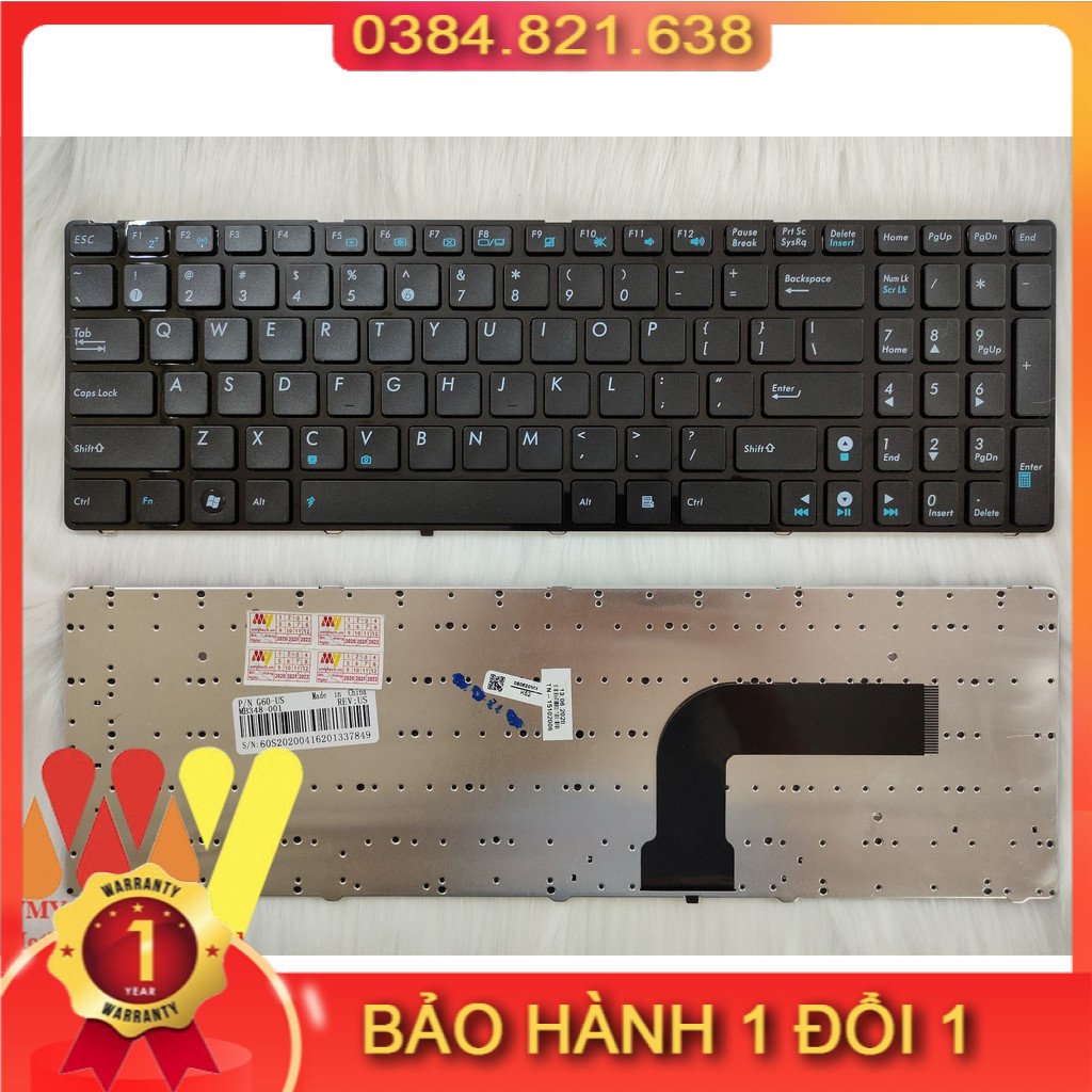 Bàn Phím Laptop Asus X54B X54C X54X X54HR X54L X54H X54 Series NEW 100%