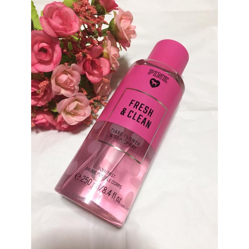 Xịt Thơm Toàn Thân Victoria's Secret PINK Beach Flower& fresh ,clean 250ml | BigBuy360 - bigbuy360.vn