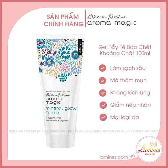 Tẩy Tế Bào Chết Aromamagic Hạt Nhỏ, Cho Da Thường Và Da Dầu | Aroma Magic Mineral Glow Scrub 100ml