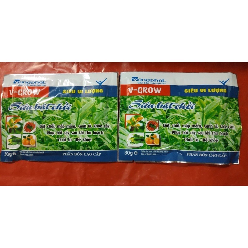 phân bón siêu vi lượng siêu bật chồi/ siêu ra hoa đậu trái gói 30g