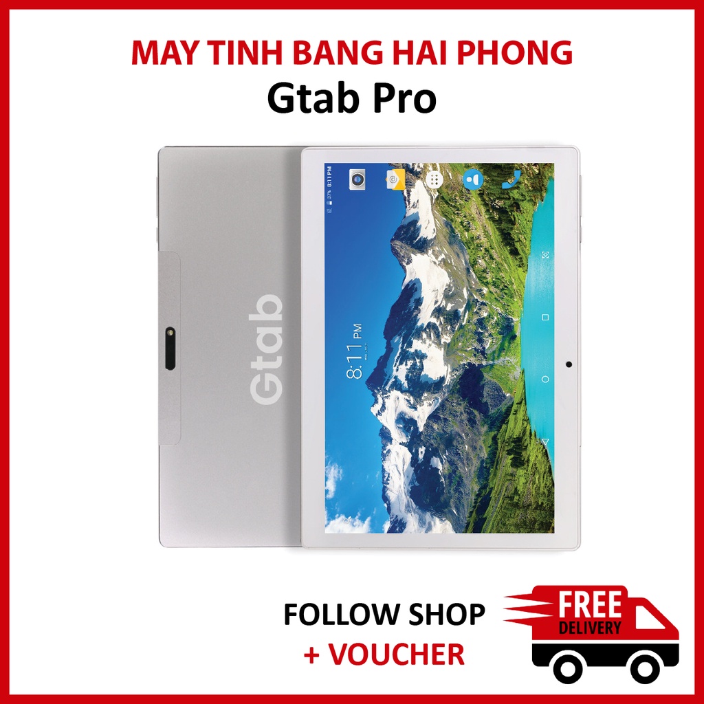 [Mã 151ELSALE1 giảm 5% đơn 3TR] Máy tính bảng Gtab 10 Pro, chuyên dùng học và làm việc online, hỗ trợ 4G + Wifi